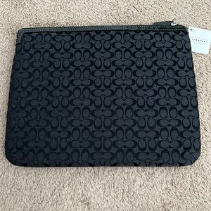 New With Tags Coach Signature Black Tablet/iPad Case.